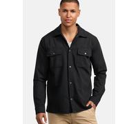 Indicode Hemd Langarm Herren Regular Fit Baumwolle schwarz, XXXL