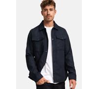 Indicode Herren INFinny Langarmhemd Übergangsjacke gefüttert | Herrenhemd Freizeithemd Black, XXL