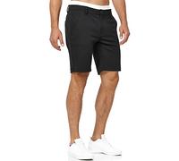 Indicode Herren Aalborg Chino Shorts mit 4 Taschen | Bermuda Herrenshorts Chinoshorts Freizeitshorts Männer Black, XL