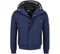 Indicode Herren Albany Jacke mit Kapuze | Herrenjacke Übergangsjacke für Männer Navy XXL