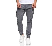Indicode Cargohose Herren grau, S