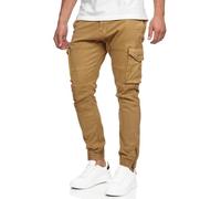 Indicode Herren Alex Cargohose Freizeithose aus 98% Baumwolle mit 6 Taschen