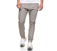 Indicode Leinenhose Herren oliv, XL