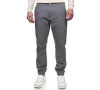 Indicode Herren Blnda Stoffhose aus Leinen & Baumwolle | Herrenhose Freizeithose Männer Iron, L