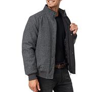 Indicode Herren Bob Winterjacke aus 50% Wolle | Herrenjacke Jacke Männer Mini Herringbone Grey, XXL
