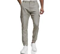 Indicode Leinenhose Herren oliv, S