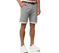 Indicode Herren Bourchier Chino Shorts mit 4 Taschen aus 98% Baumwolle | Bermuda Sommershorts für Männer Dk Grey, XXL