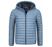 Indicode Herren Bowers Steppjacke in Daunenjacken-Optik | Winterjacke Übergangsjacke China Blue L