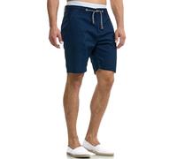 Indicode Herren Bowmanville Shorts aus Leinen & Baumwolle Atmungsaktiv