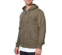 Indicode Herren Braidwood Kapuzensweatjacke | Hoodie Kapuzenpullover Pullover für Männer Army, S