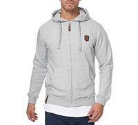 Indicode Herren Braidwood Kapuzensweatjacke | Hoodie Kapuzenpullover Pullover für Männer Lt Grey Mix, M