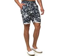 Indicode Herren Brayan Chino Shorts mit 4 Taschen | Chinoshorts Herrenshorts für Männer Navy, L