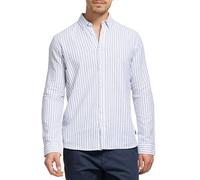 Indicode Hemd Langarm Herren Regular Fit Leinen blau, XL