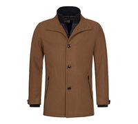 Indicode Herren Brittany Winter Kurzmantel mit Stehkragen und Zippertaschen