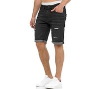 Indicode Herren Jeans Shorts - Caden schwarz Gr. S