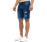 Indicode Herren Jeans Shorts - Caden blau Gr. M