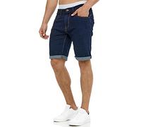 Indicode Herren Caden Jeans Shorts mit 5 Taschen | Herrenshorts Used Look für Männer Rinse Wash, XL