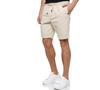 Indicode Herren Carver Chino Shorts mit Kordelzug aus Baumwolle | Bermuda Sommershorts für Männer Beige, XXL