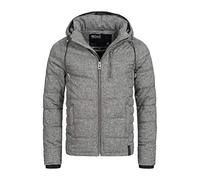 Indicode Herren Circus Steppjacke Daunenjacken-Optik mit abnehmbarer Kapuze | Leichte Steppjacke im Daunenlook, Herrenjacke, Regenjacke, Outdoorjacke, vielseitige Übergangsjacke für Männer
