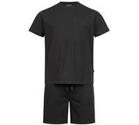 Indicode Herren Comfy Shorts & Shirt Set | Sweatshorts & T-Shirt Bundle aus Baumwollmischung Black, XL