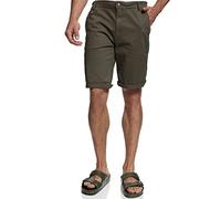 Indicode Herren Creel Chino Shorts kurz aus 98% Baumwolle mit 5 Taschen