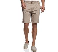Indicode Herren Creel Chino Shorts kurz aus 98% Baumwolle mit 5 Taschen