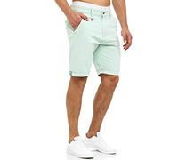 Indicode Herren Cuba Chino Shorts mit 5 Taschen aus Baumwollgemisch | Bermuda Sommershorts für Männer Surf Spray, 3XL