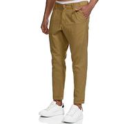 Indicode Herren Cunningham Stoffhose aus Baumwolle & Leinen | Herrenhose Freizeithose Männer Amber, L
