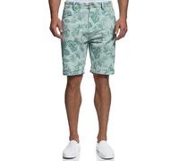 Indicode Herren Curtain Chino Shorts mit Gürtel | Bermuda Herrenshort Chinohose f. Männer Surf Spray, L
