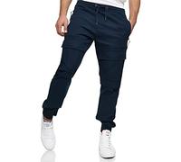 Indicode Herren Dennis Cargohose zeitlos aus 98% Baumwolle mit 6 Taschen