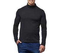 Indicode Langarmshirt Rollkragen Herren schwarz, XL