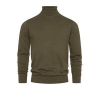 Indicode Herren Eldo Feinstrickpullover aus 80% Baumwolle mit Rollkragen