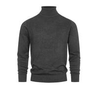 Indicode Herren Eldo Feinstrickpullover aus 80% Baumwolle mit Rollkragen | Klassischer Rollkragenpullover für Alltag und Business, Strickoberteil, Herrenpullover, Freizeitpullover, Pullover für Männer