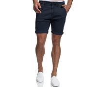 Indicode Herren Estrada Chino Shorts aus 98% Baumwolle | Bermuda Herrenshorts Chinoshorts Freizeitshorts Männer Navy, 3XL