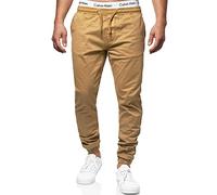 Indicode Herren Fields Stoffhose mit 4 Taschen | Stretch Hose Herrenhose für Männer Amber L