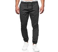 Indicode Herren Fields Stoffhose mit 4 Taschen | Stretch Hose Herrenhose für Männer Black, 3XL