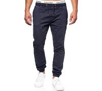 Indicode Herren Fields Stoffhose mit 4 Taschen | Stretch Hose Herrenhose für Männer Navy, L