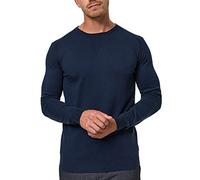 Indicode Herren Gamal Strickpullover aus 80% Baumwolle | Pullover O-Neck Pulli Männer Navy XXL