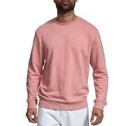 Indicode Herren Holt Sweatshirt aus Baumwollmischung | Sweater mit RIPP-Bündchen Pullover für Männer Rosette, S