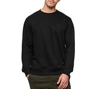 Indicode Herren Holt Sweatshirt aus Baumwollmischung | Sweater mit RIPP-Bündchen Pullover für Männer Black, XXL