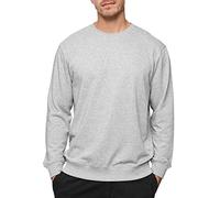 Indicode Herren Holt Sweatshirt aus Baumwollmischung | Sweater mit RIPP-Bündchen Pullover für Männer Lt Grey Mix, XL