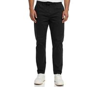 Indicode Herren Ignazo Stretch Chinohose aus Baumwolle | Herrenhose Chino Stoffhose Black, 32/32