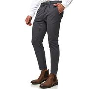 Indicode Chinohose Herren anthrazit, 32-32