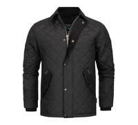 Indicode Herren INAldos Steppjacke mit hohem Cordkragen und Rautensteppung