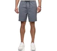 Indicode Herren INAlizzo Shorts Sommershorts aus Seersucker mit Kordelzug | Leichte Seersucker Shorts mit gestreifter Optik, kurze Hose, Herrenshorts, Strandshorts, Freizeithose, Sommerhose für Männer