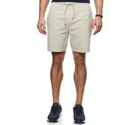Indicode Herren INAlizzo Shorts Sommershorts aus Seersucker mit Kordelzug | Leichte Seersucker Shorts mit gestreifter Optik, kurze Hose, Herrenshorts, Strandshorts, Freizeithose, Sommerhose für Männer
