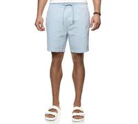 Indicode Herren INAlizzo Shorts Sommershorts aus Seersucker mit Kordelzug | Leichte Seersucker Shorts mit gestreifter Optik, kurze Hose, Herrenshorts, Strandshorts, Freizeithose, Sommerhose für Männer