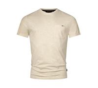 Indicode Herren INAndorra T-Shirt mit Rundhals-Ausschnitt | Herrenshirt Sommershirt für Männer Fog, XXL