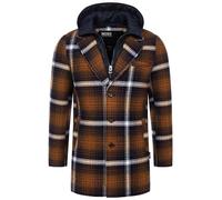 Indicode Herren INApostolos Softshell-Mantel mit Kapuze | Herrenmantel Winter Mantel Jacke Männer Navy XXL