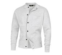 Indicode Herren INBellino Cardigan Feinstrick Strickjacke aus Baumwoll-Mix | Zeitloser Cardigan aus Baumwollmix mit Knopfleiste, Feinstrickjacke, Strickoberteil, Herrenjacke, Freizeitjacke für Männer
